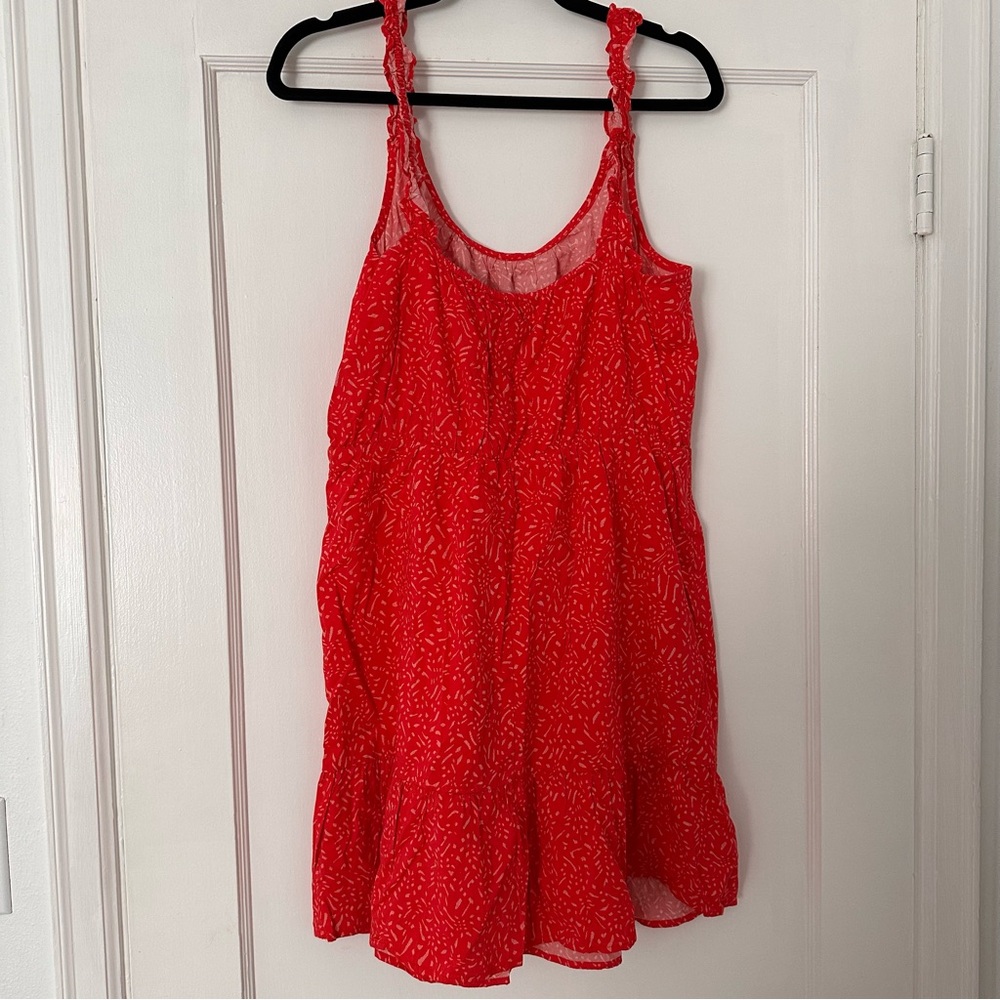 Banana Republic 🐘 Red Spaghetti Strap Sun Dress